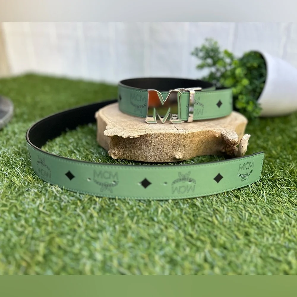 MCM coated leather