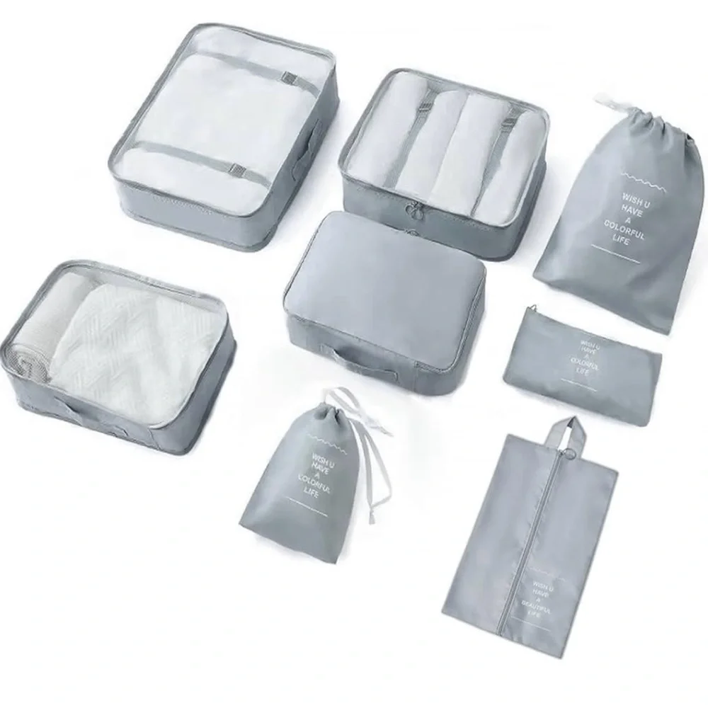 Gray Travel Packing Cube Set