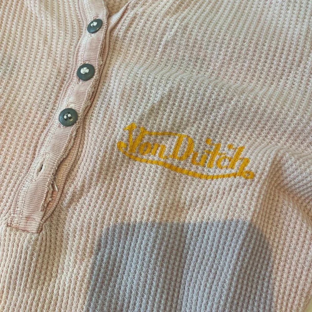 VINTAGE Von Dutch Thermal Long Sleeve Size Small