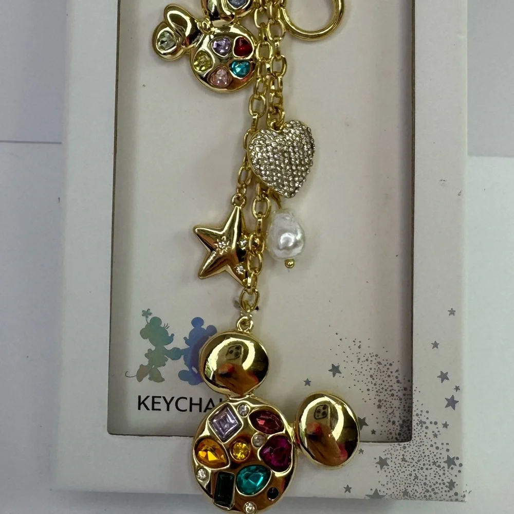 Disney gold keychain