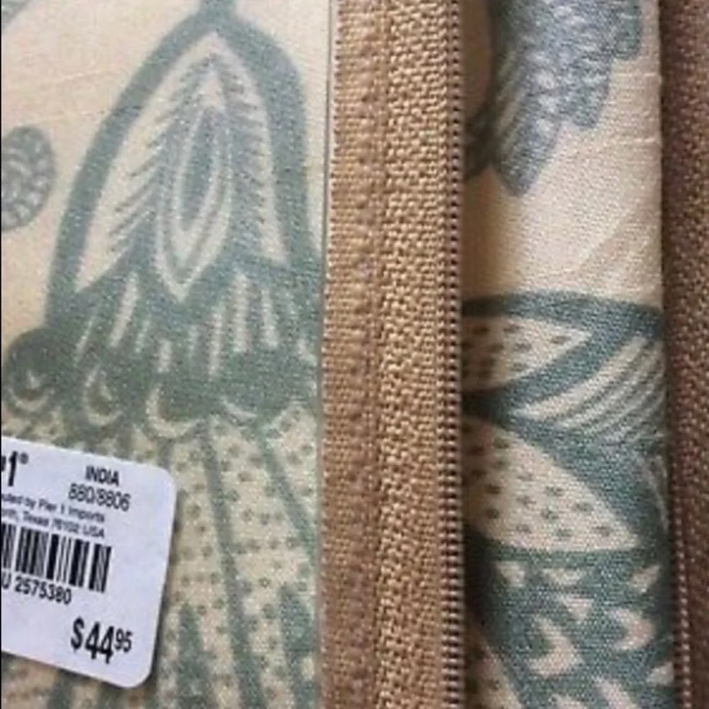 Pier 1 azure printed window panels