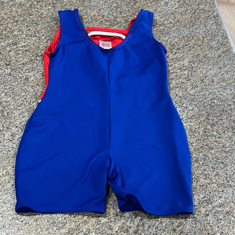 Cat & Jack and Blue Gymnastics Leotard size large 10/12
