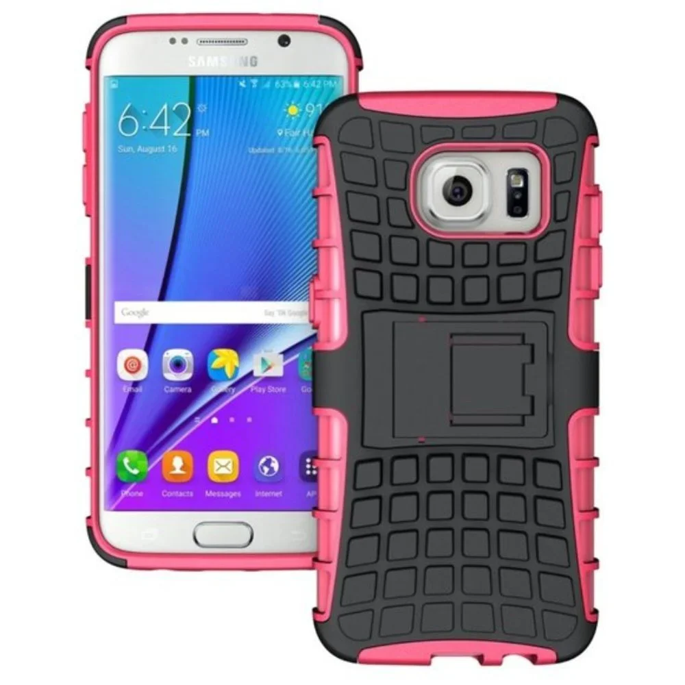 NEW SAMSUNG GALAXY S7 EDGE DUAL CASE & STAND FREE GIFT