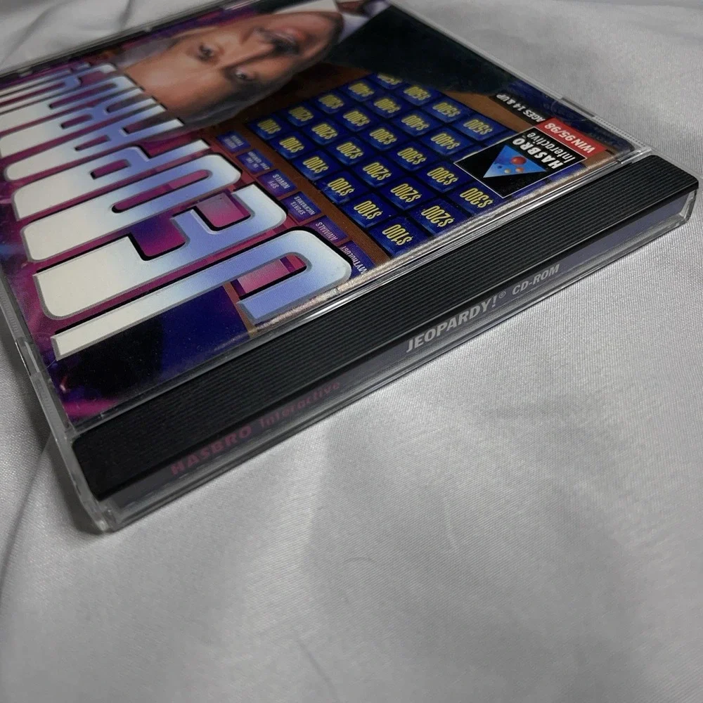 Jeopardy PC CD-ROM 1998 Windows 95 Game Hasbro Trivia Family Retro 90s Complete