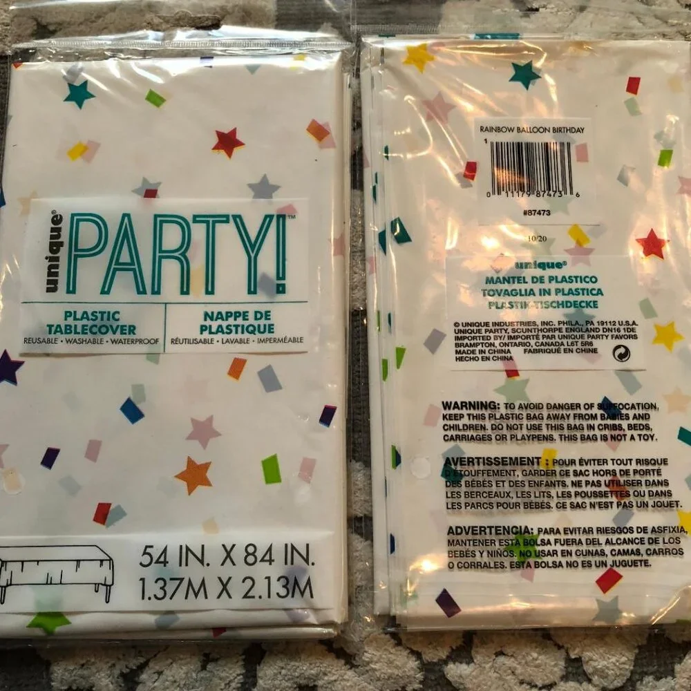 Multi-color, Rainbow color, Party Supplies Bundle, NWT, All unopened packages