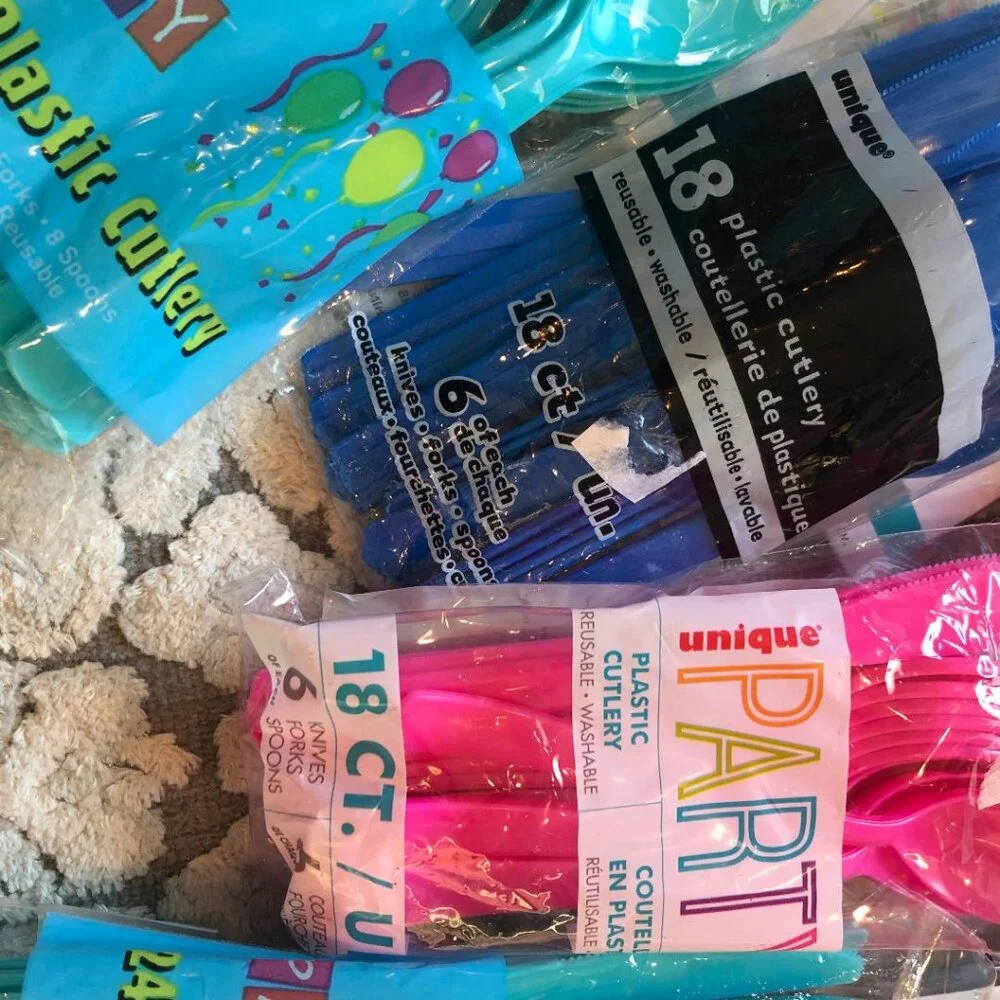 Multi-color, Rainbow color, Party Supplies Bundle, NWT, All unopened packages