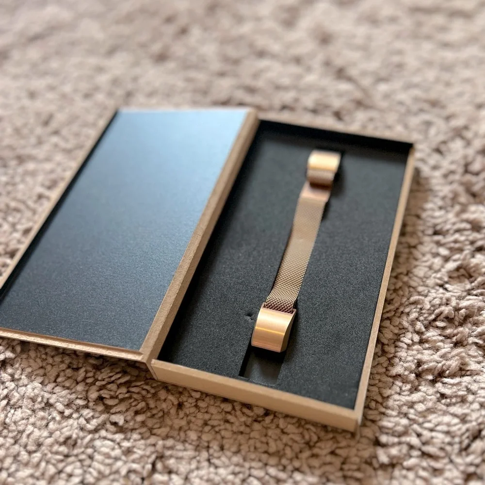 Gold Mesh Fitbit Band