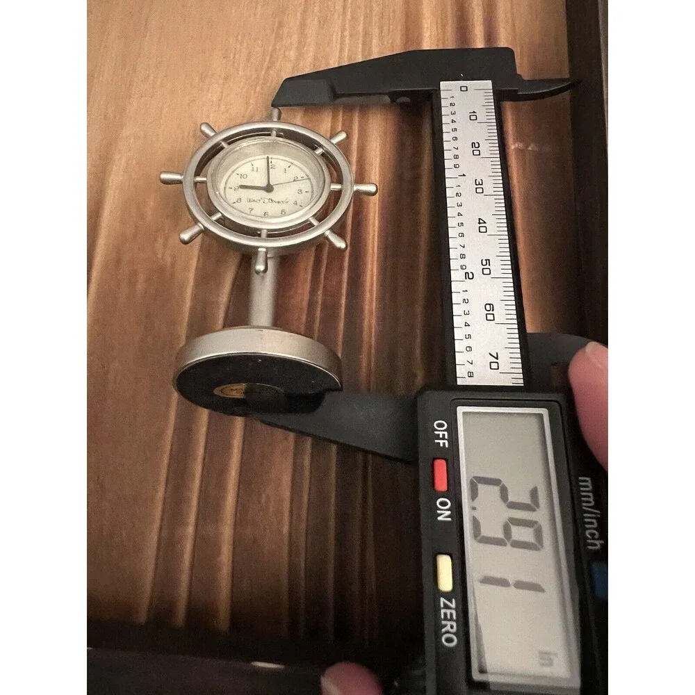 Steamboat Willie Disney Clock 3 Inches Tall New Battery