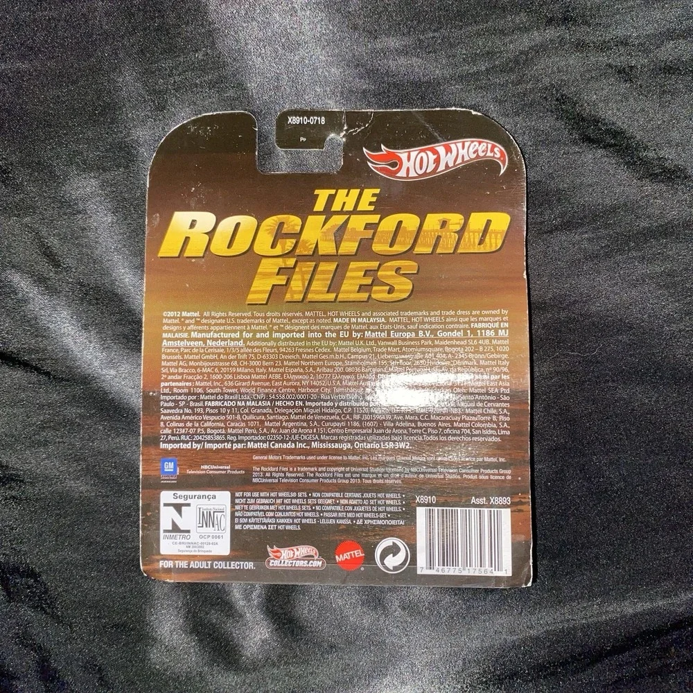 Hot Wheels 2013 Retro Entertainment The Rockford Files - Hot Bird Gold X8910