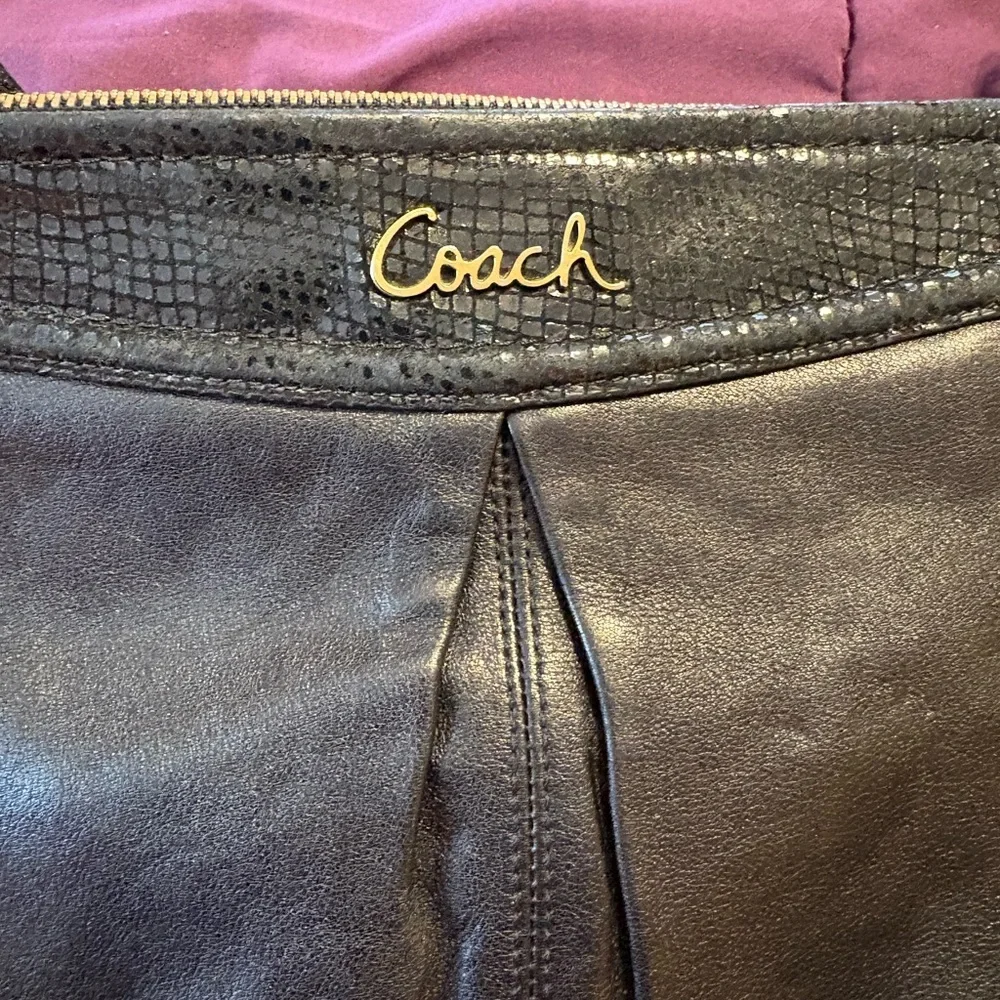 Coach sleek black