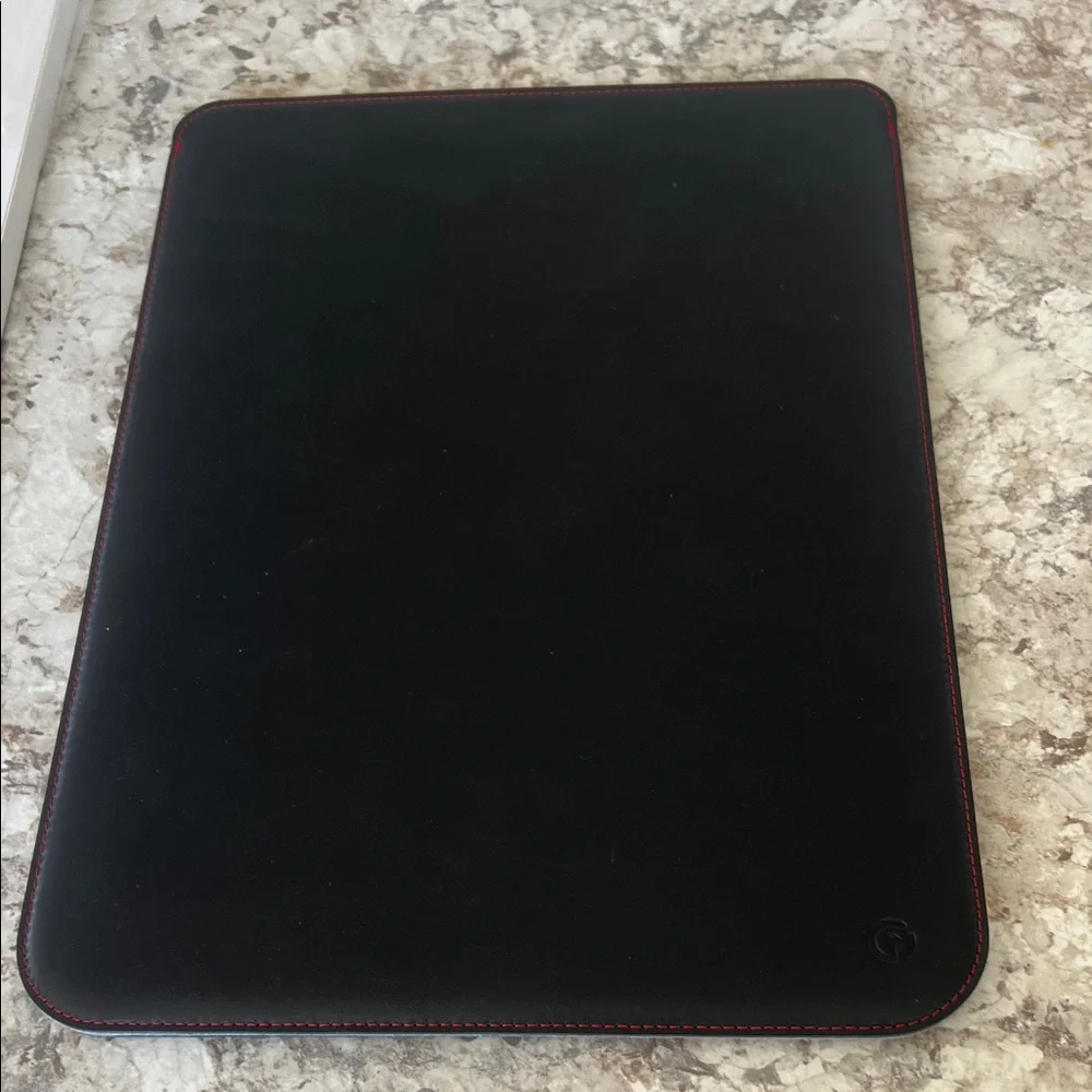 Black Leather MacBook sleeve