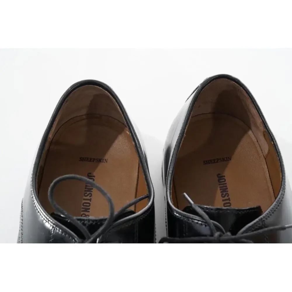 Johnston Murphy Bradford Apron Toe Oxfords Shoes Lace Up Mens Sz 10.5 D