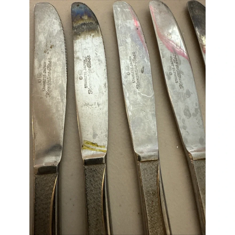Stanley Roberts Florentine Rose Stainless Steel 11 Butter Knives