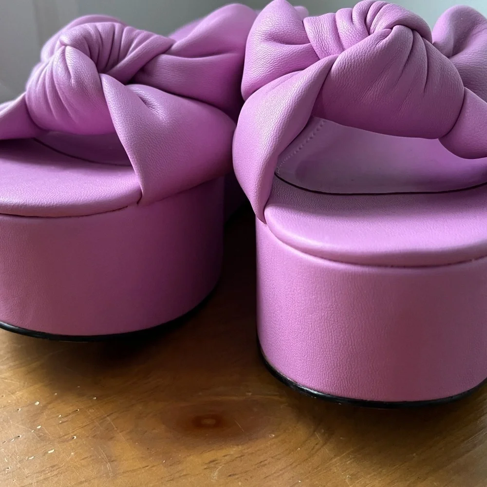 Circus NY Sam Edelman Women’s Grady Wedge Fiji Flower Pink Slide Sandal 8