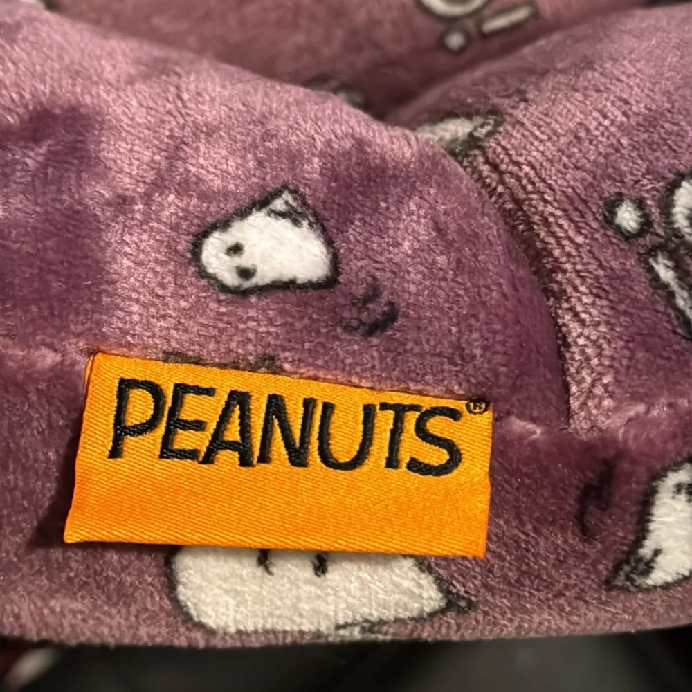 Peanuts themed purple scared