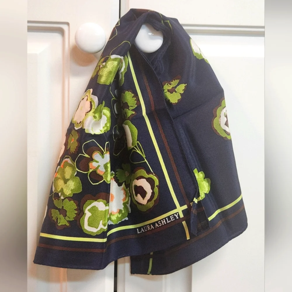Laura Ashley material blooms bandanas