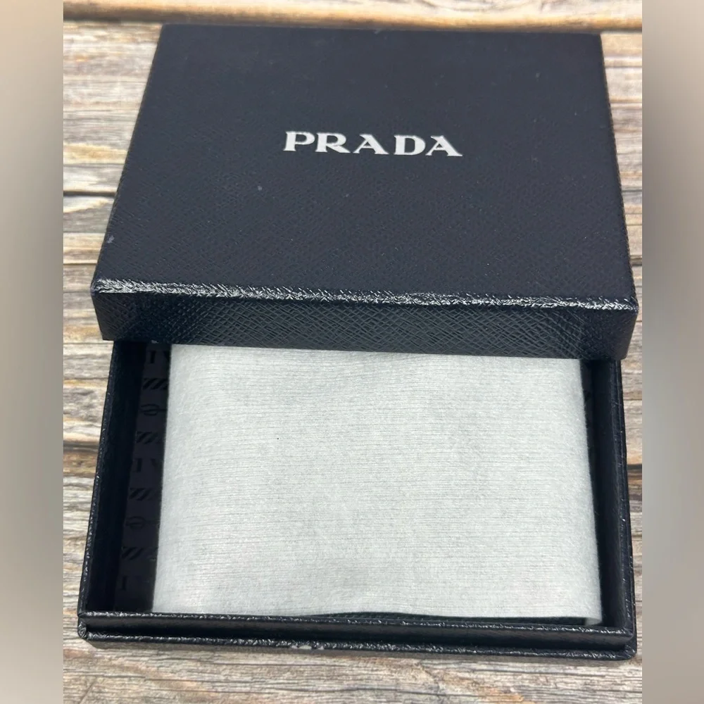Prada Saffiano Leather Wallet with Box GUC​