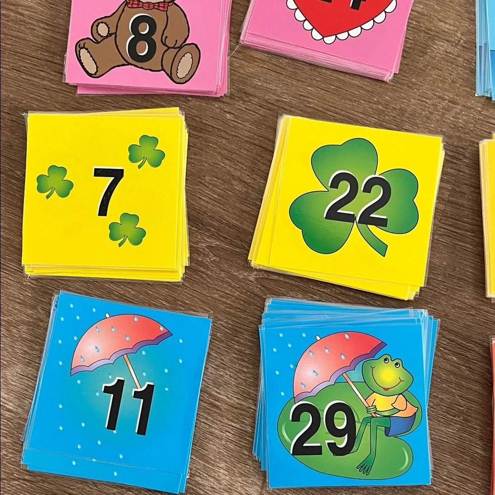 Monthly Numbers for Classroom Calendars Pocket Chart