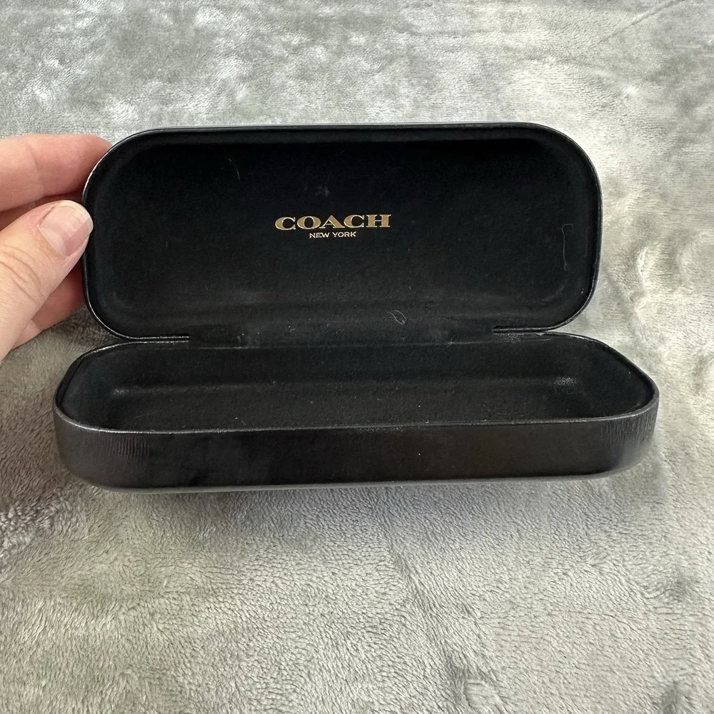 Coach Glasses Case Black Hard Clamshell Sunglasses Eyeglasses