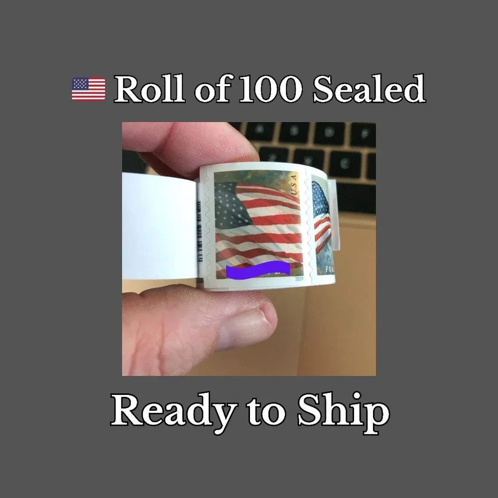 1 Roll of Genuine USPS Forever Stamps (100 Stamps)