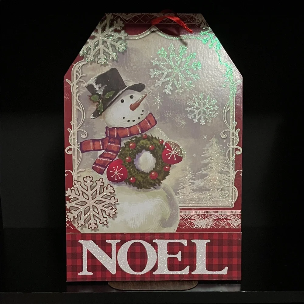 Festive Snowman Holiday Decor with Red Accents