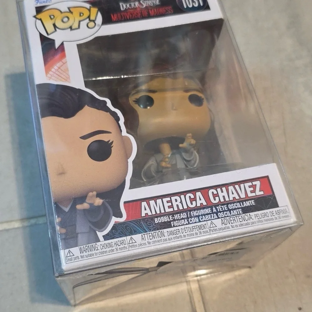 Funko Marvel America Chavez Doctor Strange Bobble Head Figure - In Box Protector