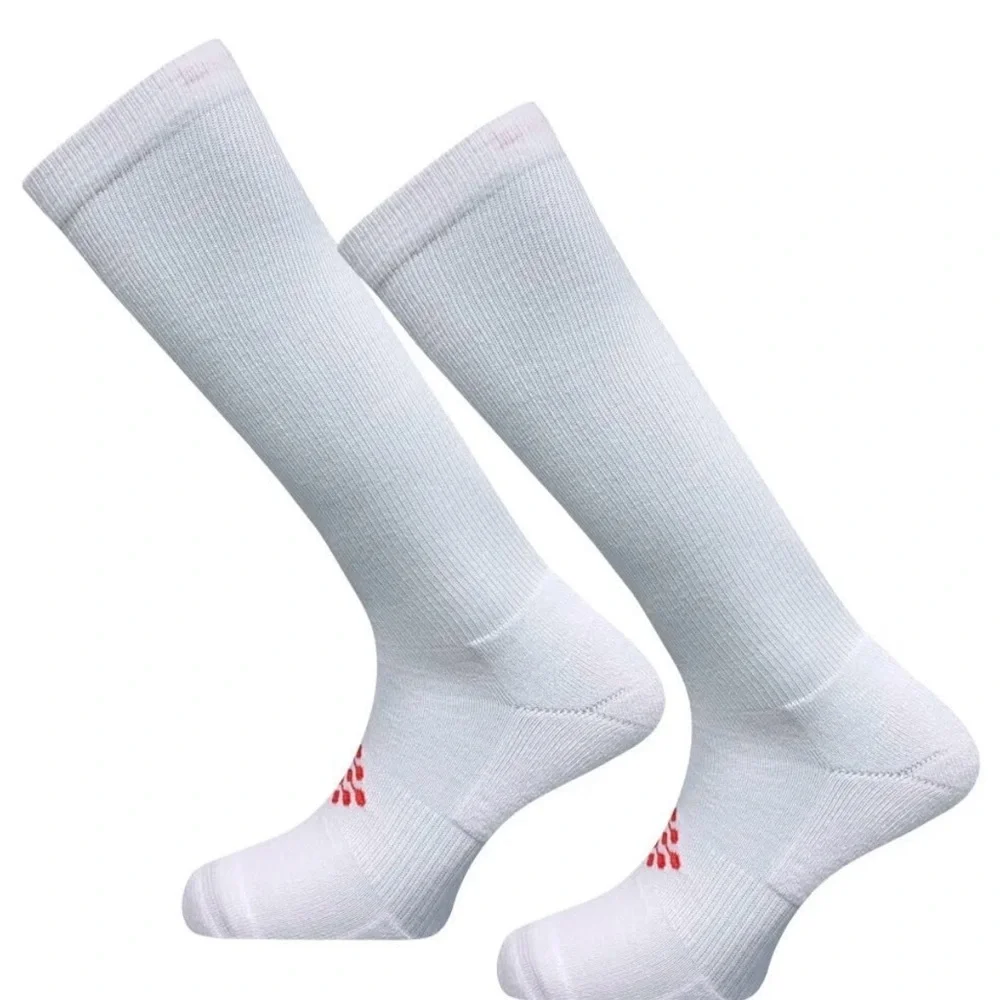 TrueEnergy Over-The-Calf Infrared Technology Compression Socks 4 Pair L/XL White