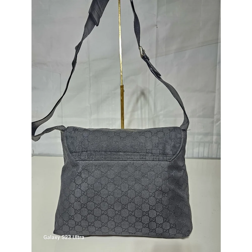 Gucci GG Nylon Messenger Bag Black