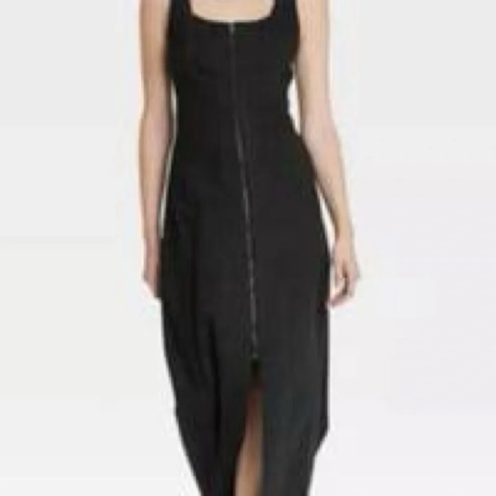 Universal Thread Black Sleeveless Denim Dress 2 • NWT
