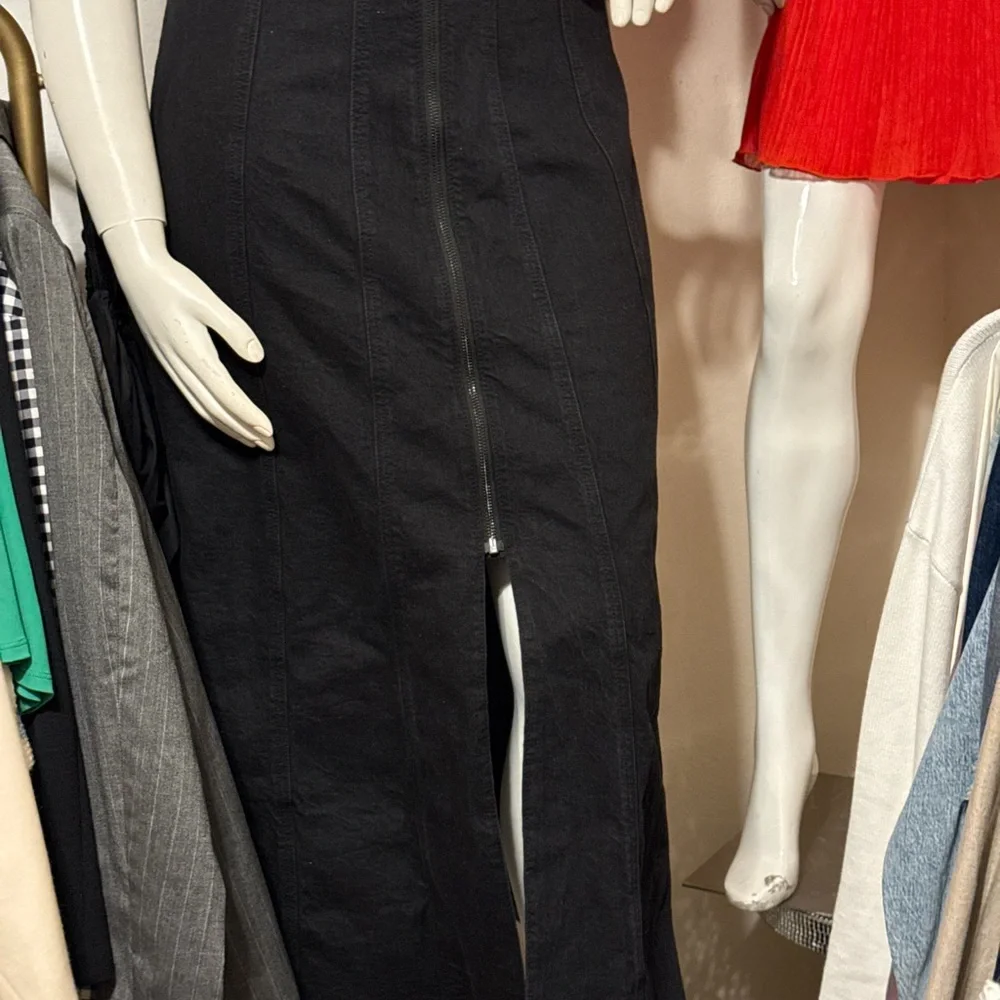 Universal Thread Black Sleeveless Denim Dress 2 • NWT