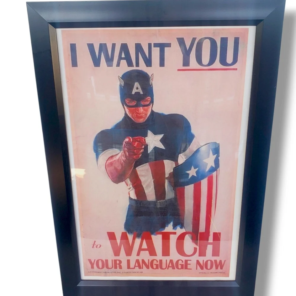 Framed Captain America 