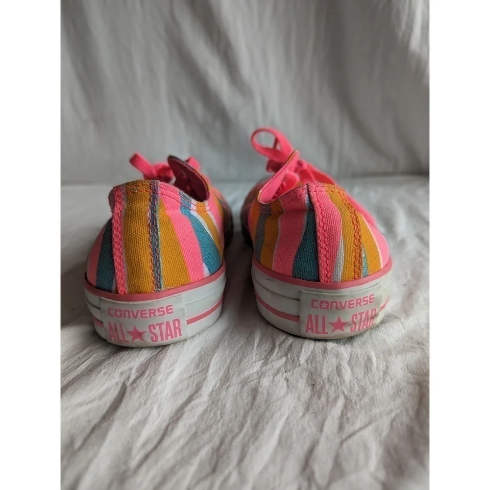 Bright Pink Patterned Converse - never worn!