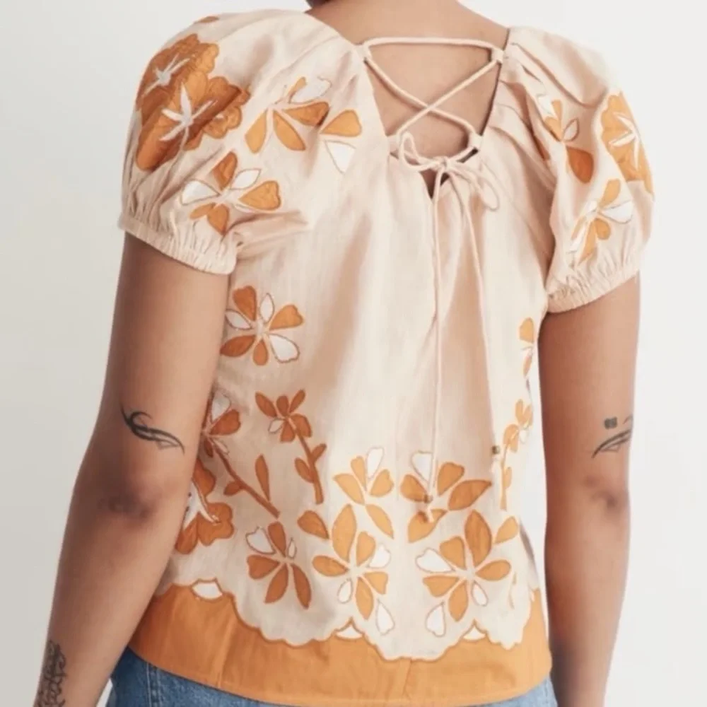 Madewell nwt embroidered