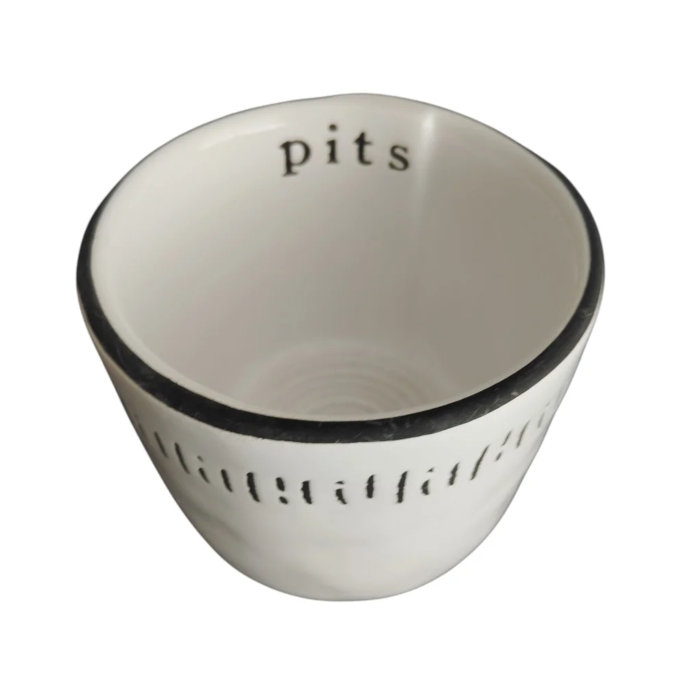 Mud Pie Ceramic Olive Bowl Set with Black Spoon NWT