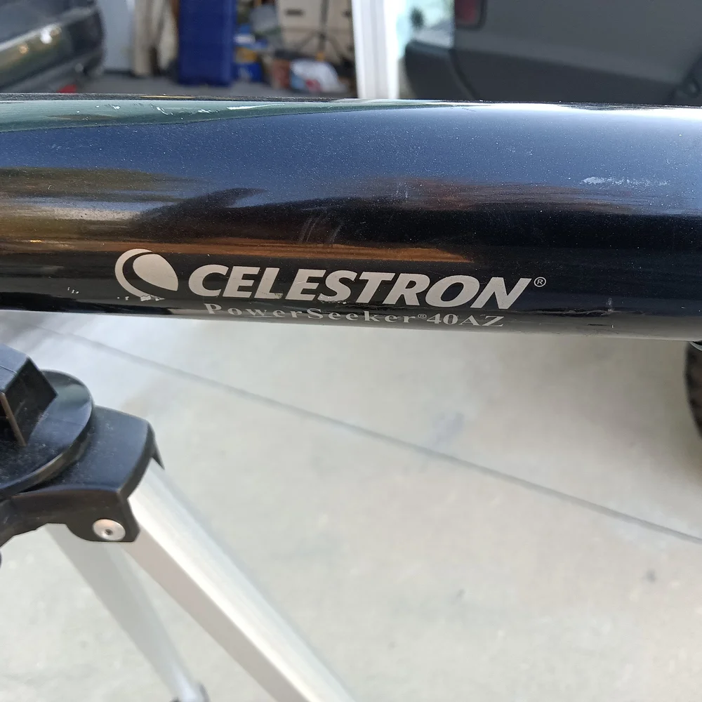 Celestron PowerSeeker 50AZ telescope. image shows