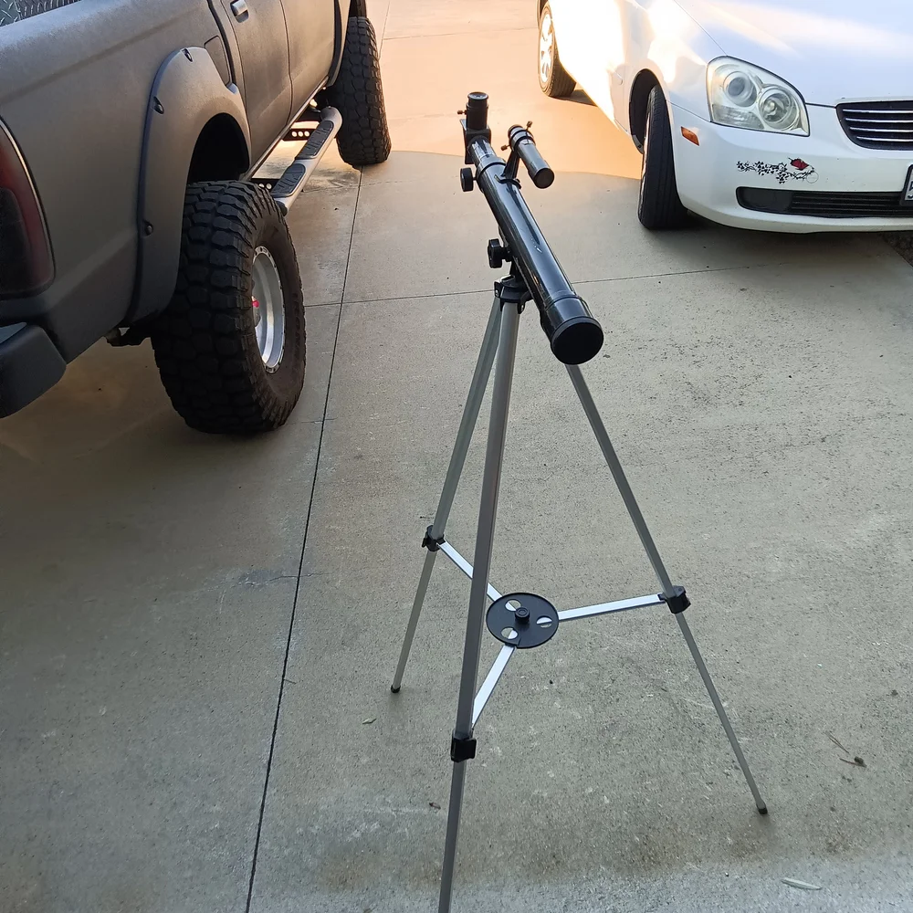 Celestron PowerSeeker 50AZ telescope. image shows