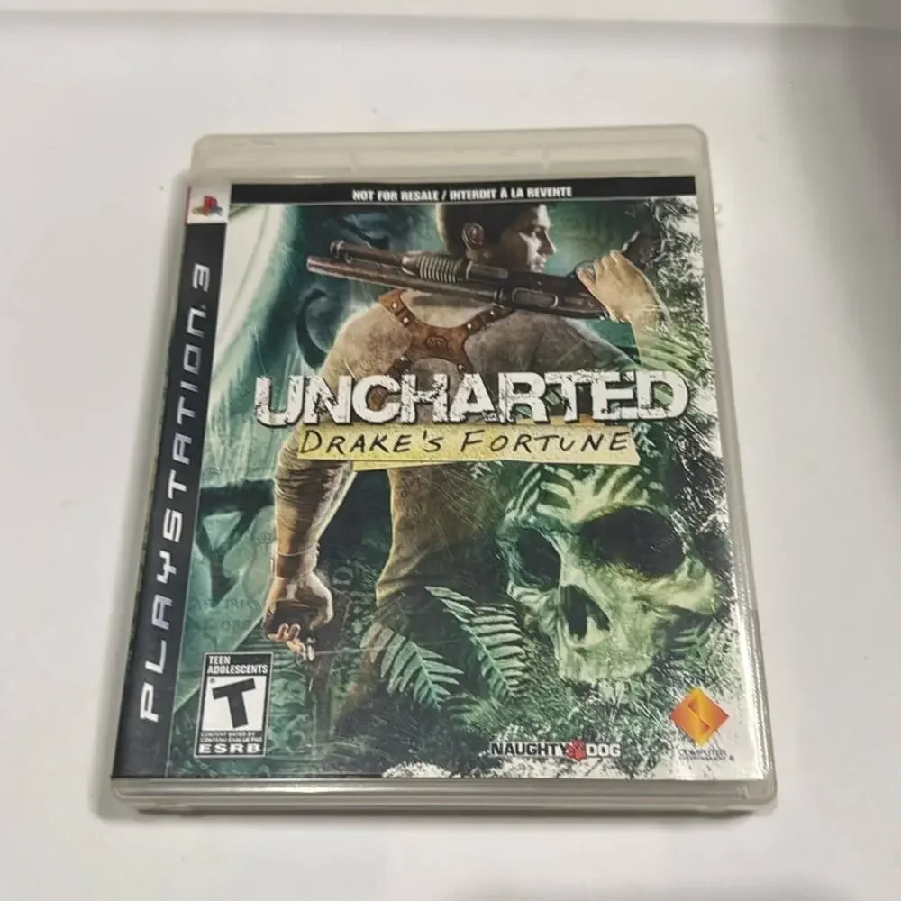 Uncharted Drake's Fortune Not For Resale PS3 Sony PlayStation 3 USED