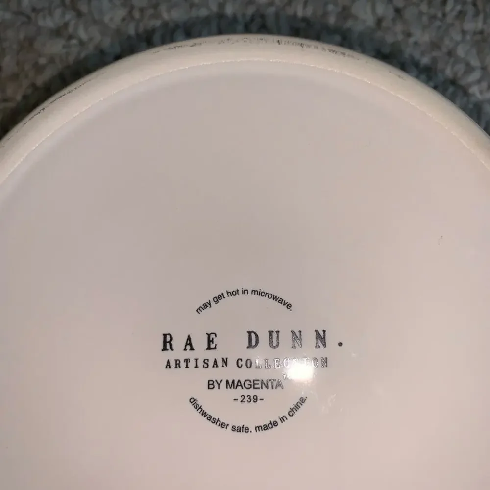 NEW Rae Dunn BOO ceramic pet bowl