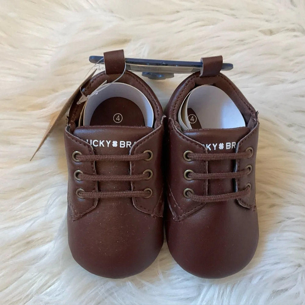 Lucky Brand Monaco Crib Shoes - NWT - Size 4 / 9-12 Months - Brown