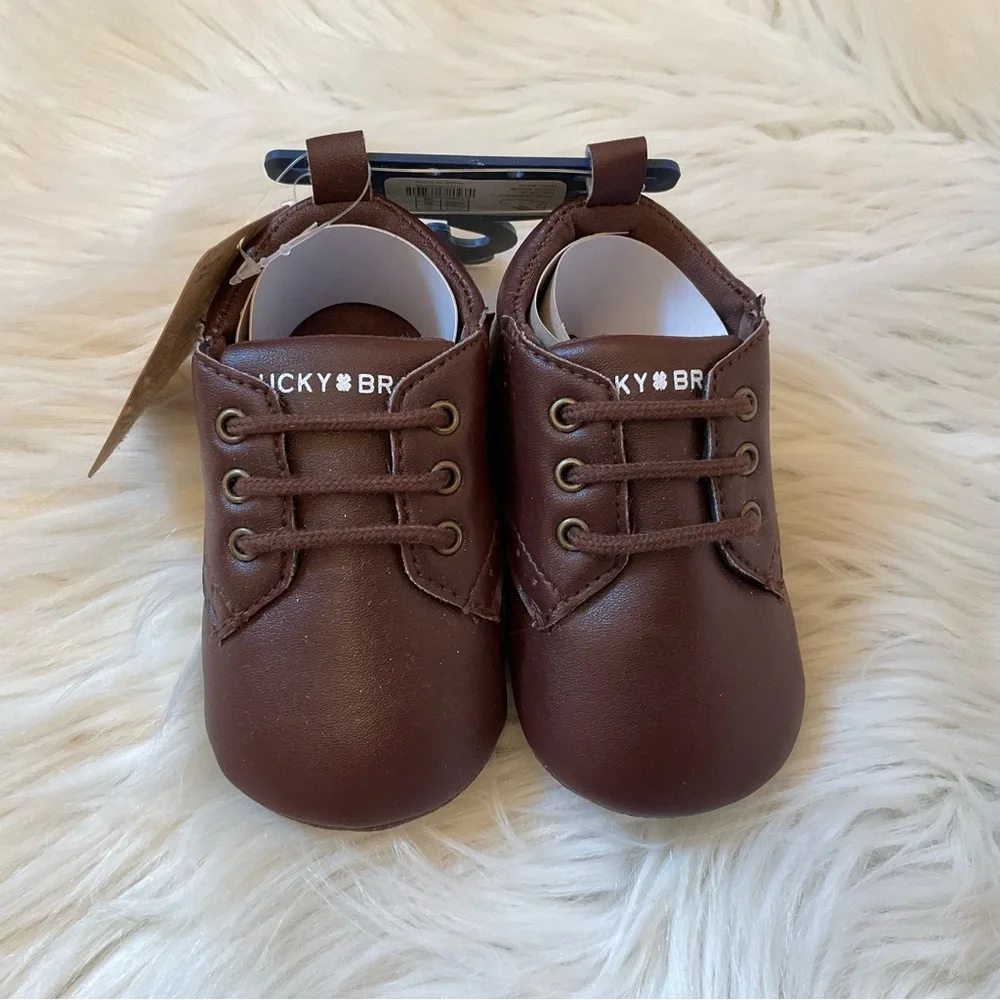 Lucky Brand Monaco Crib Shoes - NWT - Size 4 / 9-12 Months - Brown
