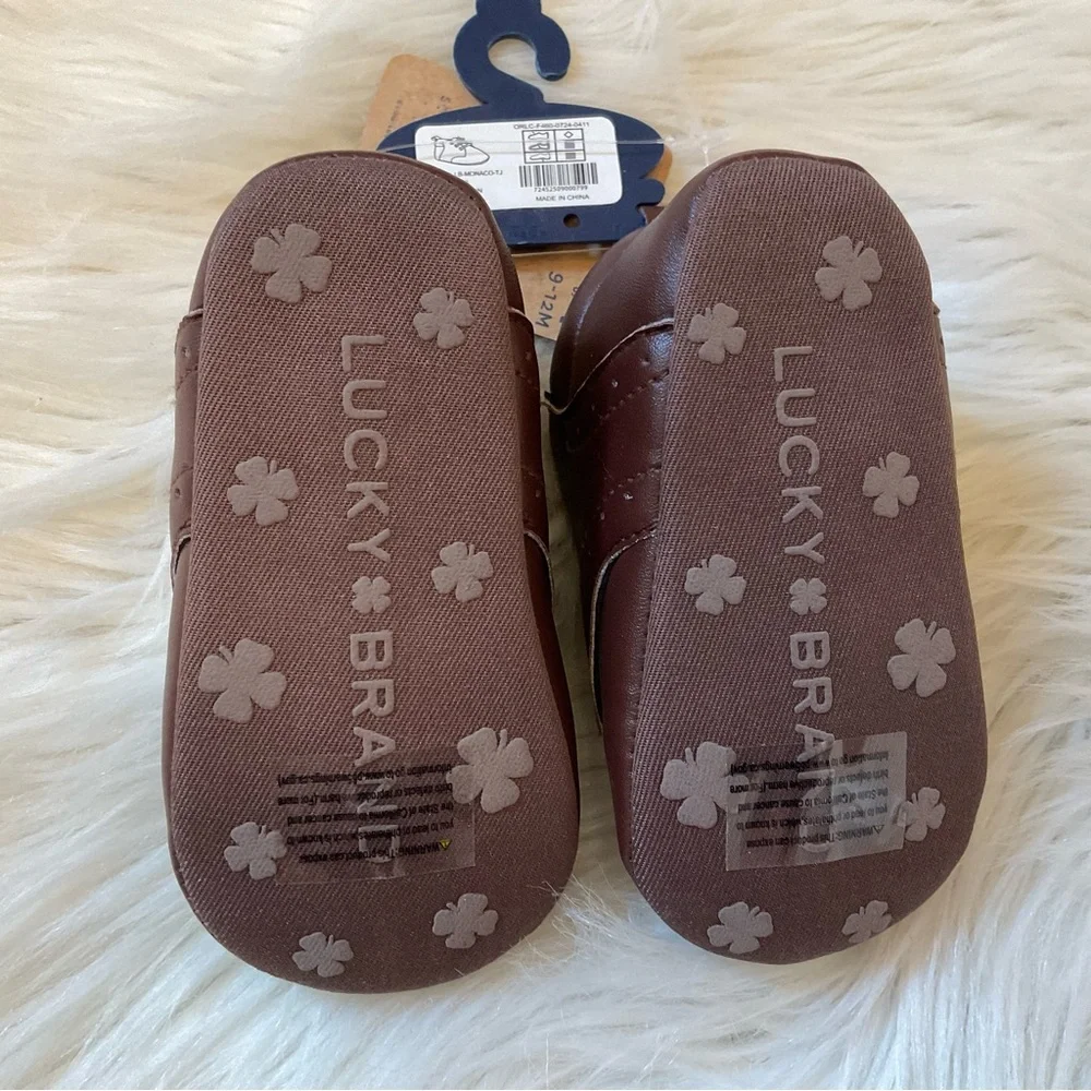 Lucky Brand Monaco Crib Shoes - NWT - Size 4 / 9-12 Months - Brown