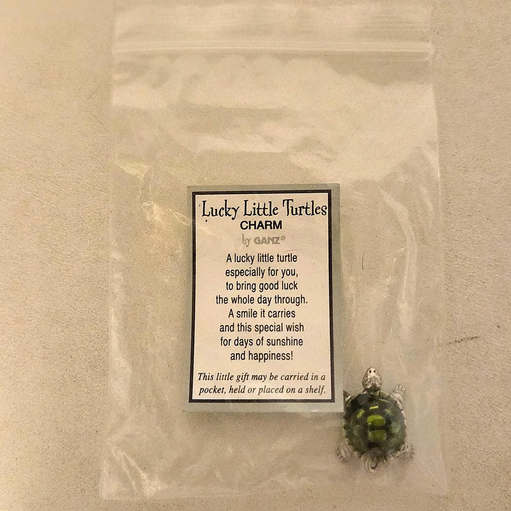 GANZ Green and Gray Turtle Ornament