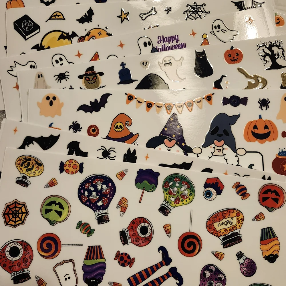 Spooky Halloween Decals and wrap Sticker Collection - Multicolor