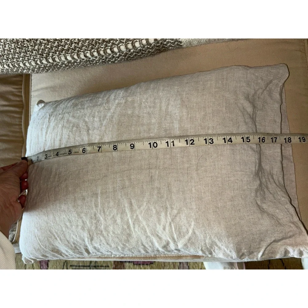restoration hardware baby & child organic linen pillow (includes insert)