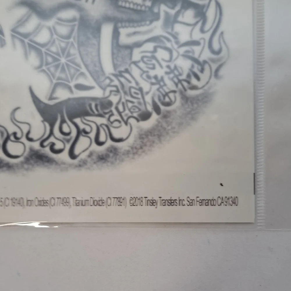 Tinsley tattoos are face