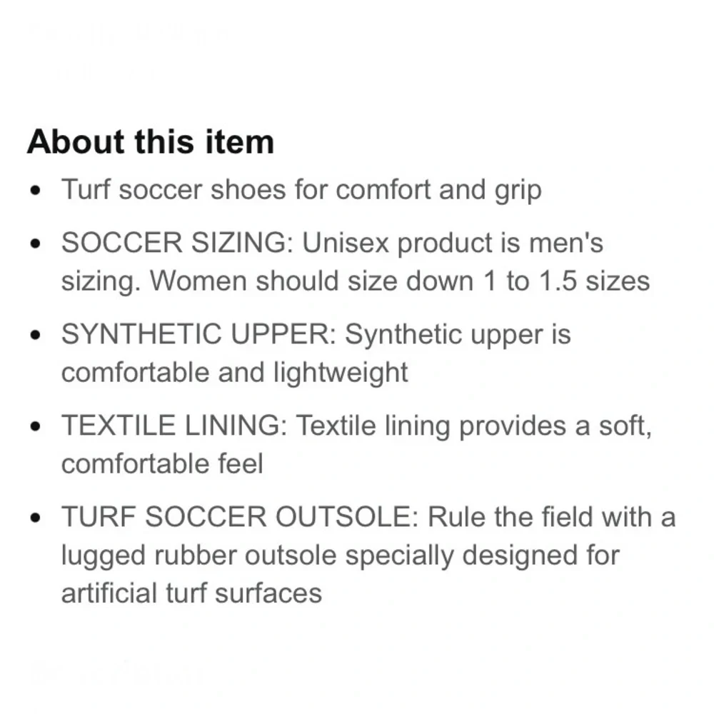 Adidas soccer turf