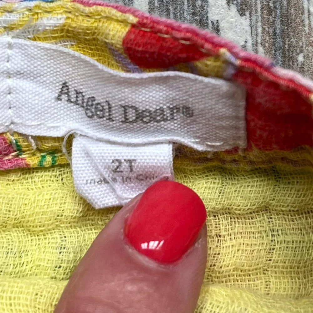 Baby Girl Angel Dear Floral Muslin Dress Size 2T