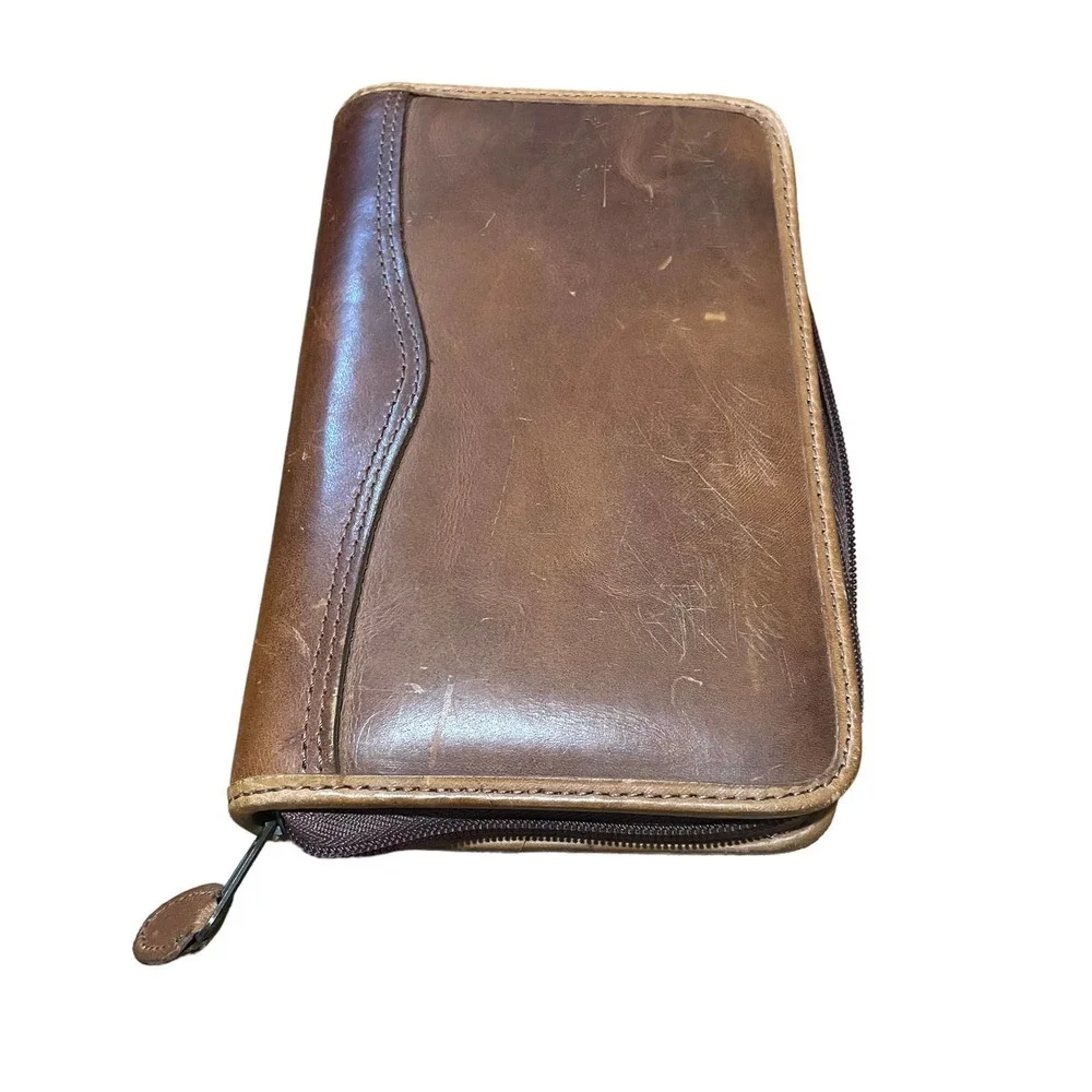 Brown Leather Binder