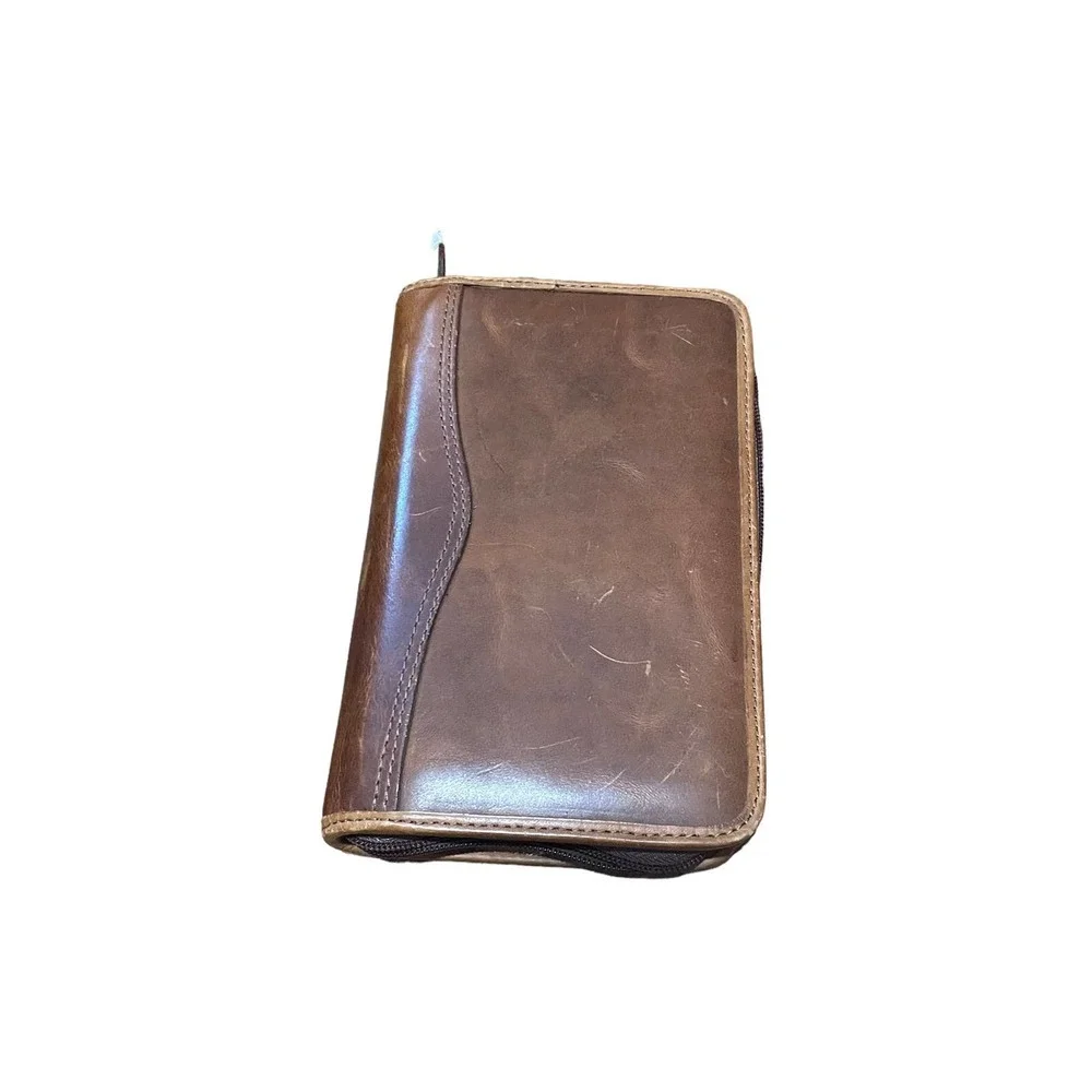 Brown Leather Binder