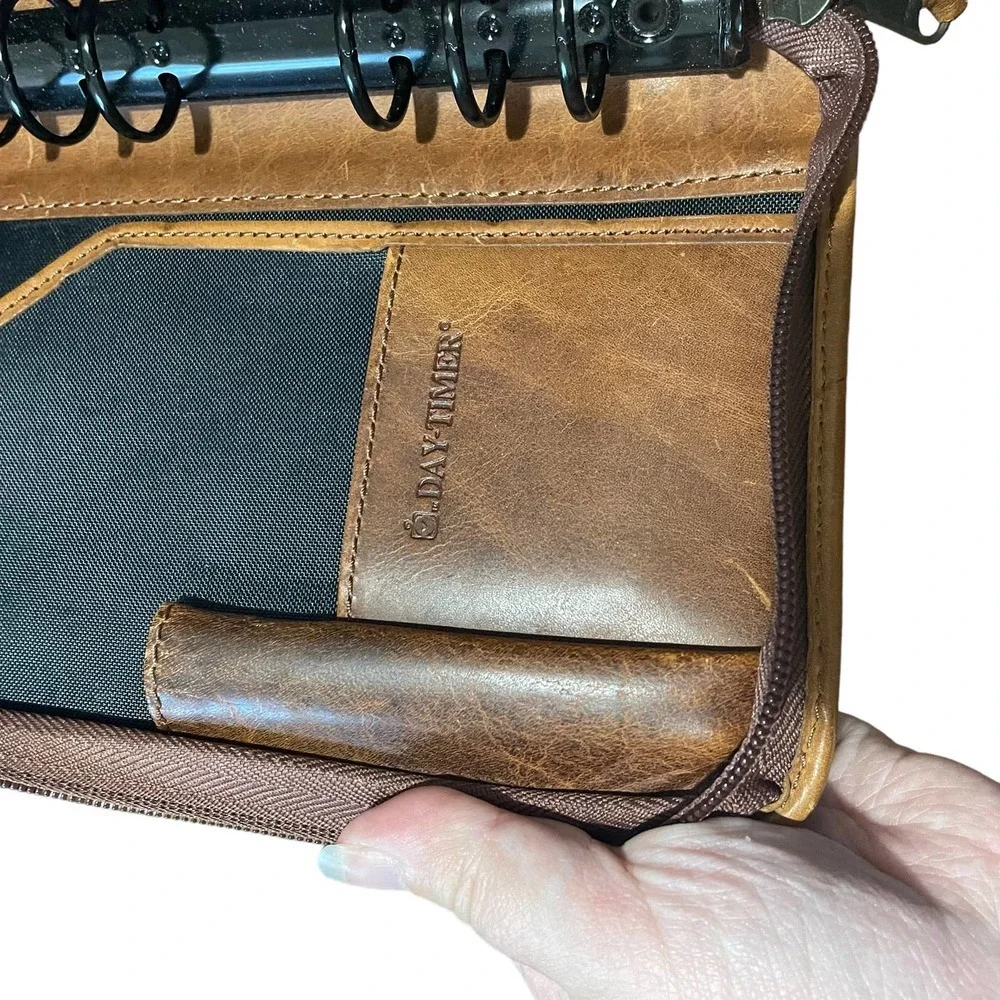 Brown Leather Binder